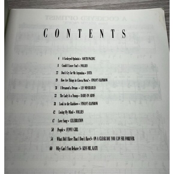 Musical Theatre Classics Vol 1 Songbook Piano Sheet Music Mezzo Soprano Alto - Picture 3 of 7